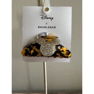 Disney BaubleBar X Mickey Mouse Rhinestone Tortoise Hair Claw Jaw Clip NWT